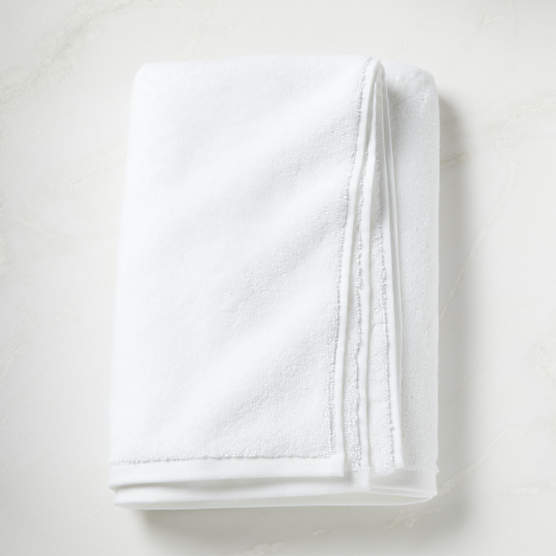 Kalani Organic Cotton White Bath Towel