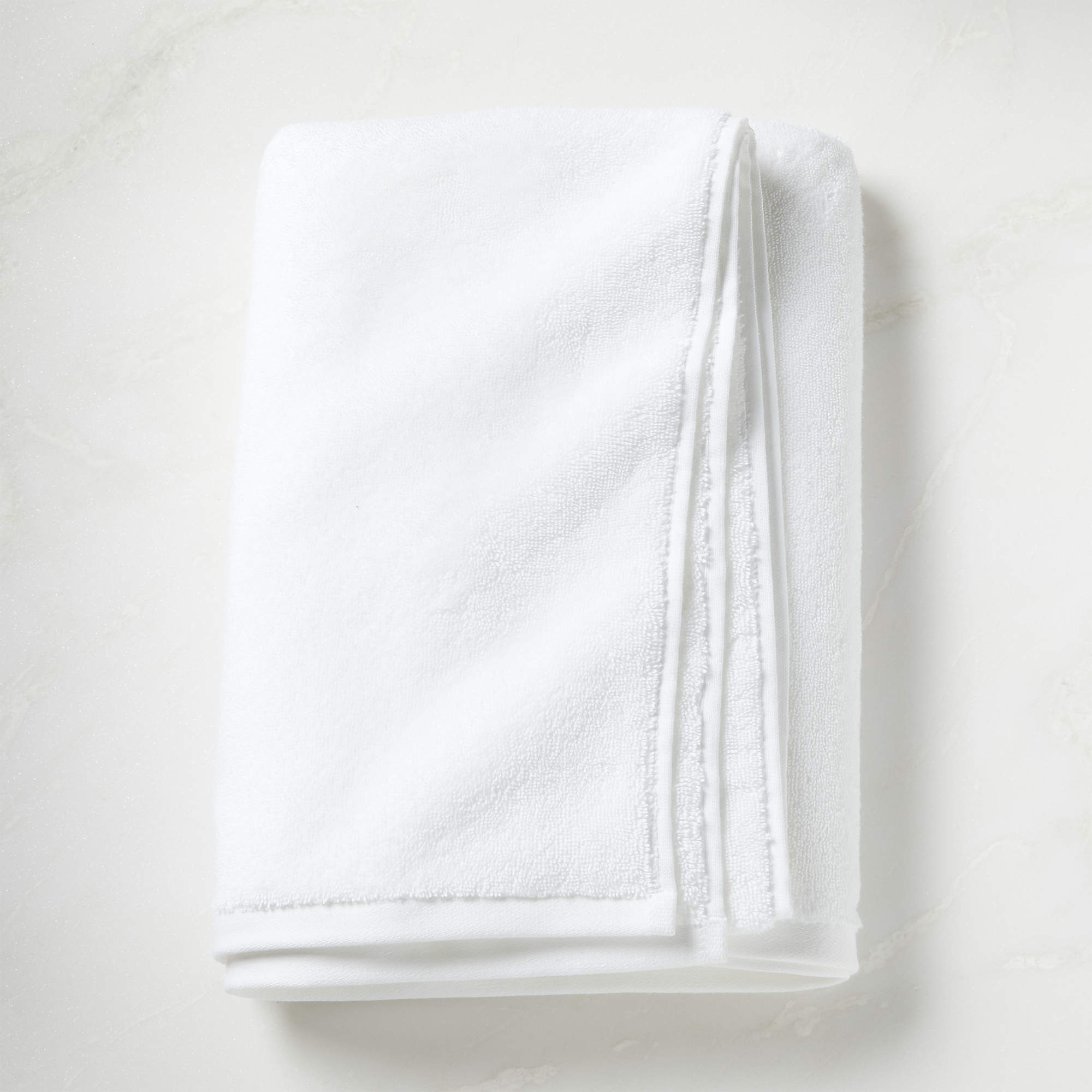 Kalani Organic Cotton White Bath Towel + Reviews CB2
