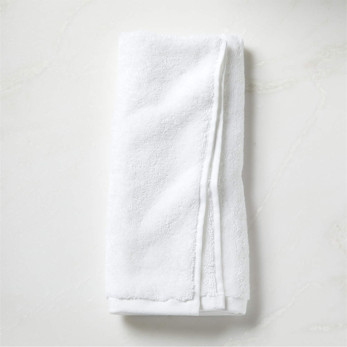 Kalani Organic Cotton White Bath Towels CB2