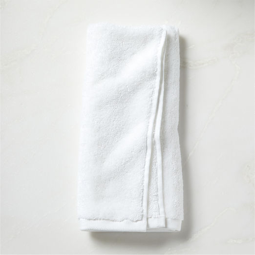 Kalani Organic Cotton White Hand Towel