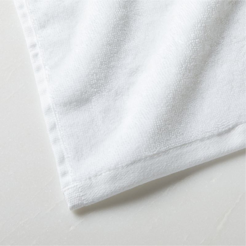 Kalani Organic Cotton White Washcloth + Reviews | CB2