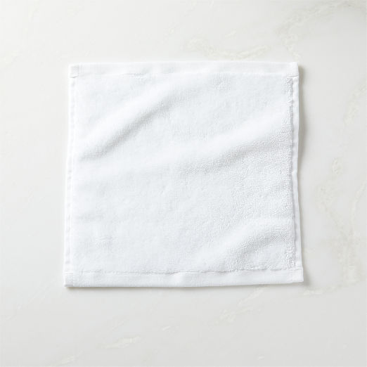 Kalani Organic Cotton White Washcloth