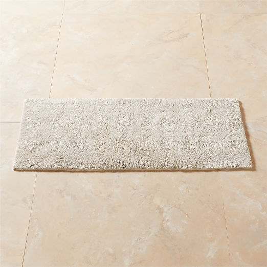 Kalani Organic Cotton Sand Solid Bath Runner Rug 24"x60"