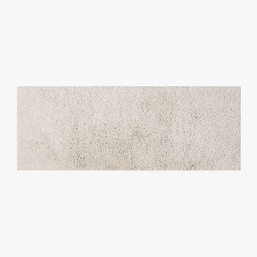 Kalani Organic Cotton Sand Solid Bath Runner Rug 24"x60"