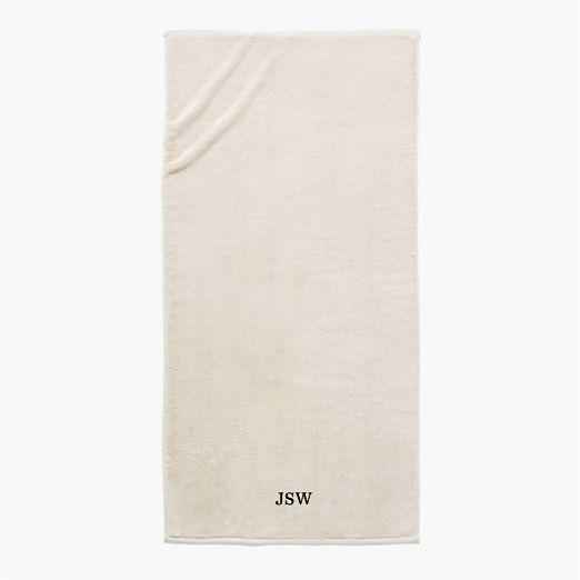 Kalani Organic Cotton Sand Solid Bath Towel
