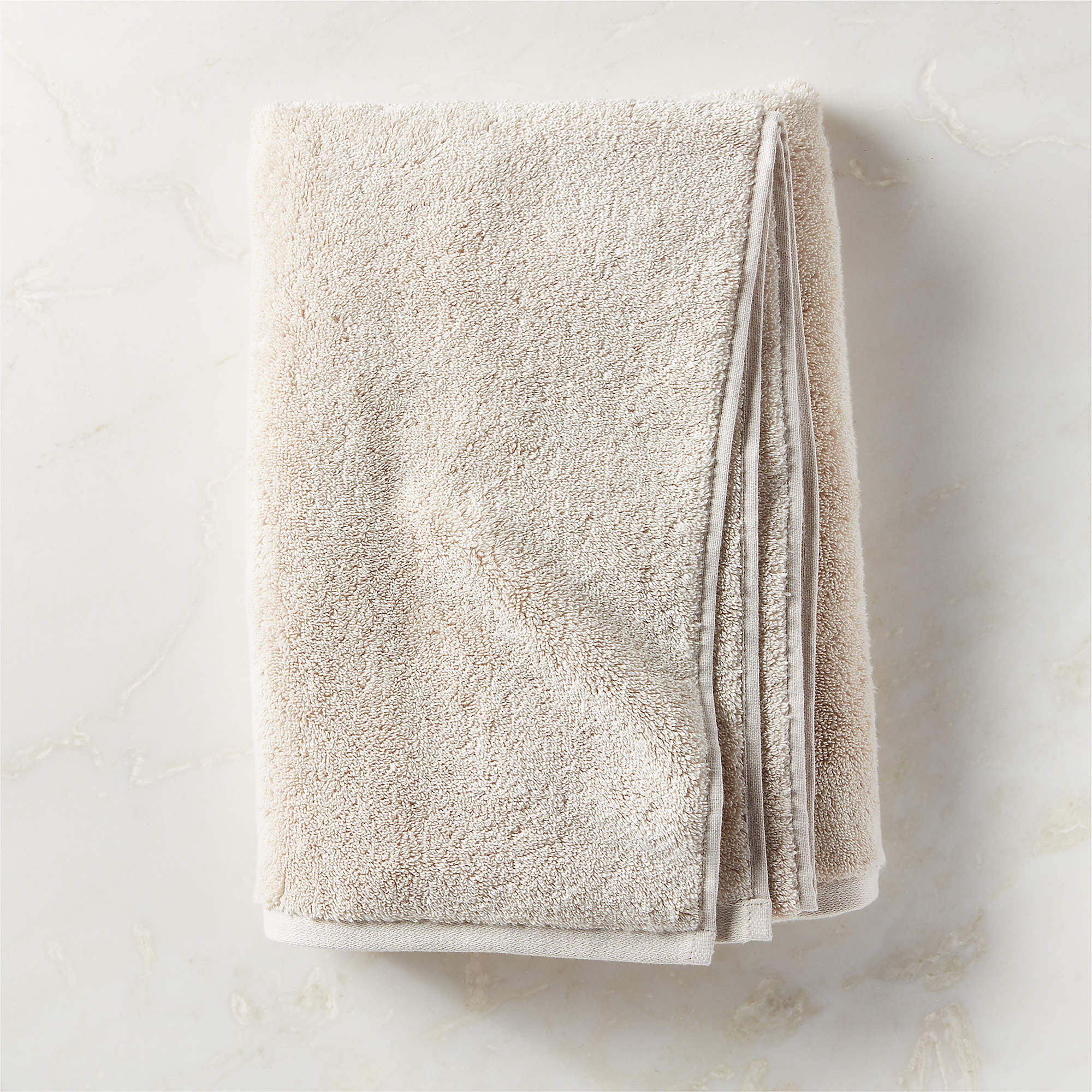 Kalani Organic Cotton Sand Solid Bath Towel + Reviews 