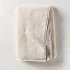 Brooks Ribbed Organic Cotton White Bath Towel Set
