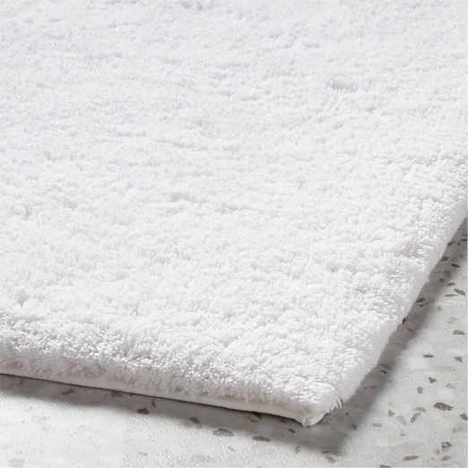 Kalani Organic Cotton White Bath Mat 24"x36"