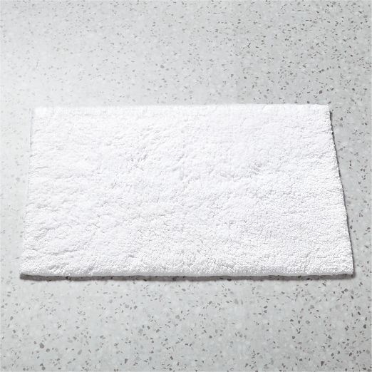 Kalani Organic Cotton White Bath Mat 24"x36"