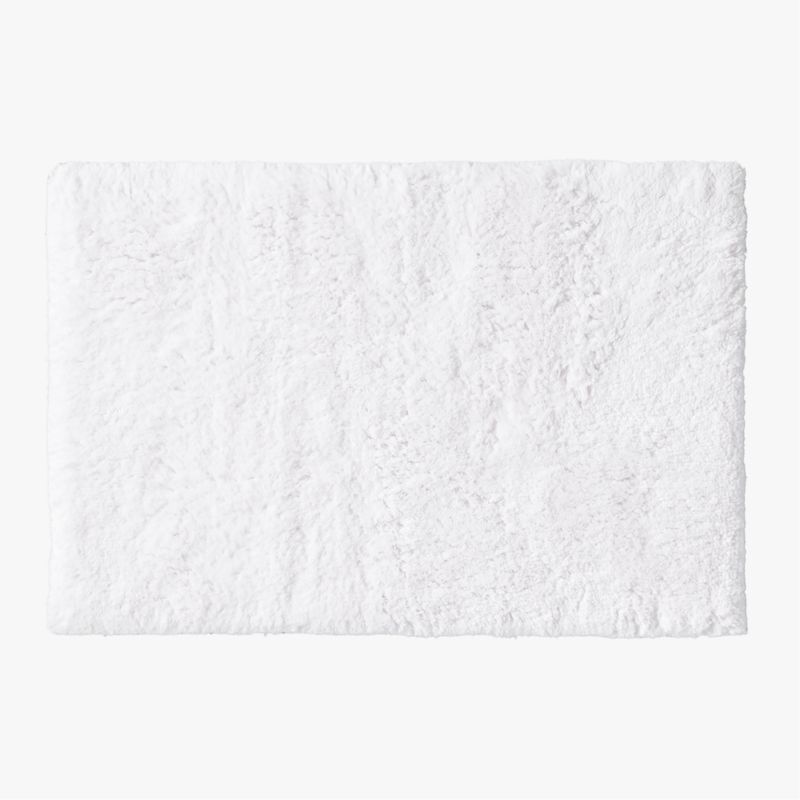 Kalani Organic Cotton White Bath Mat 24