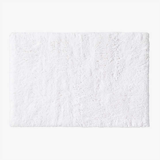 Chase Organic Cotton White Bath Mat 24"x36" + Reviews CB2 Canada