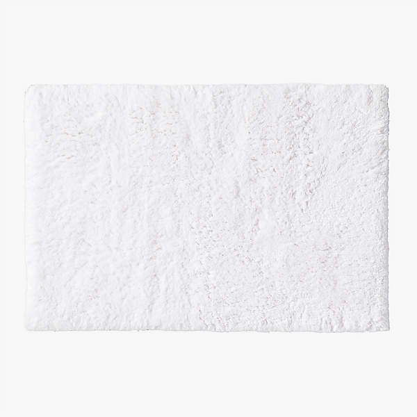 En Pointe Organic Cotton White Bath Mat 24x36 + Reviews