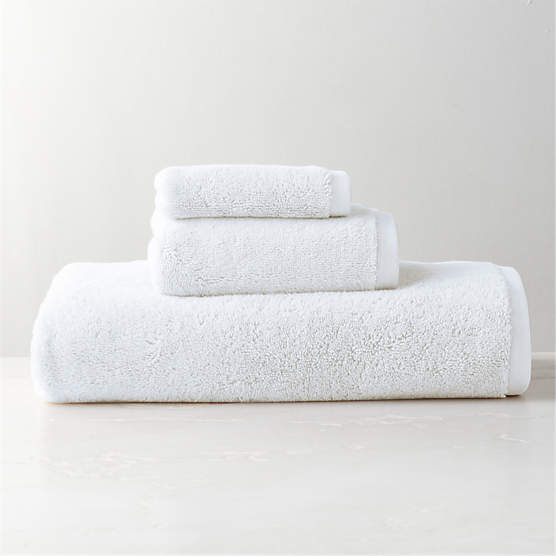 Kalani Organic Cotton White Bath Towel Set