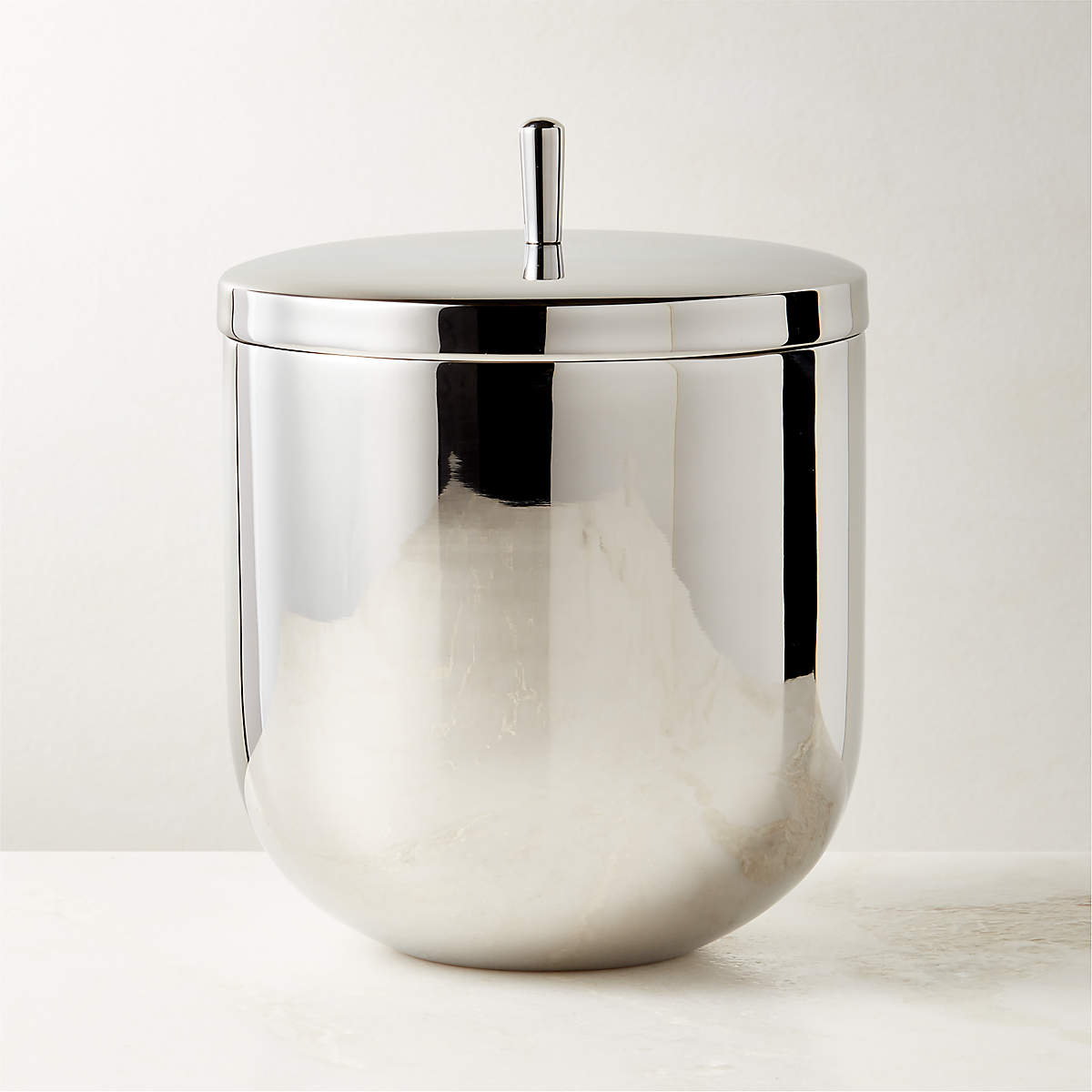 Kalman Polished Stainless Steel Ice Bucket | CB2