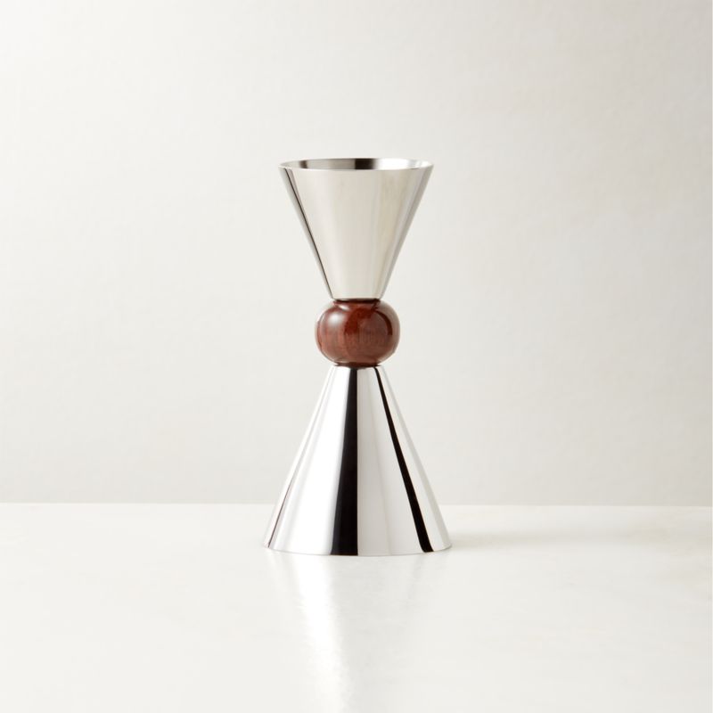 View Kalman Stainless Steel and Walnut Wood Double Jigger details
