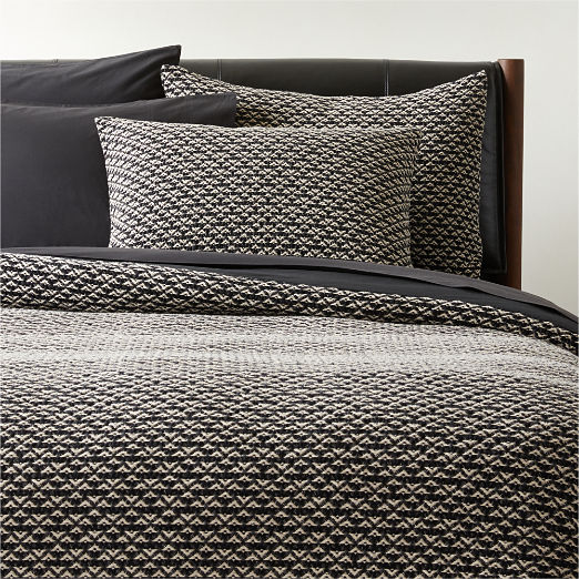 Kamet Organic Cotton Black Duvet Cover