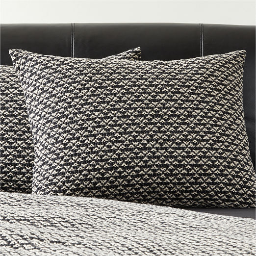 Kamet Organic Cotton Black Standard Pillow Shams Set of 2