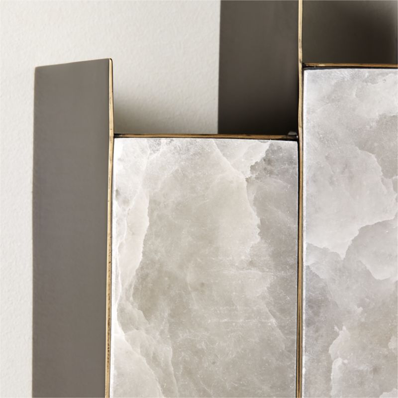 Kamila White Alabaster Wall Sconce - image 4 of 9