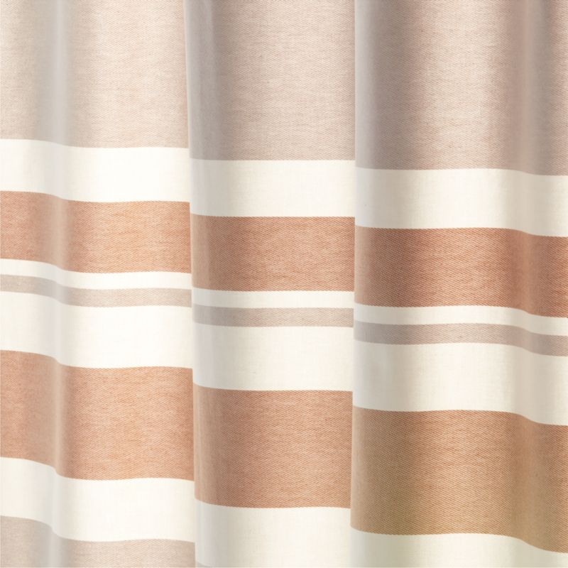 Kamilla Organic Cotton Dark Terracotta Shower Curtain 72" + Reviews ...