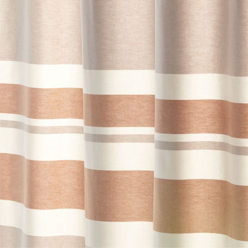 Kamilla Organic Cotton Dark Terracotta Shower Curtain 72" - image 4 of 5