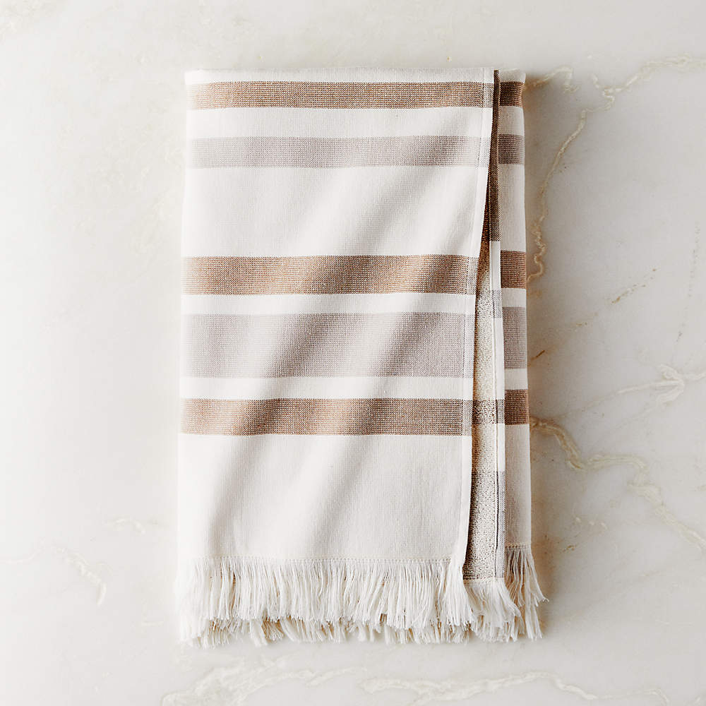 Organic Cotton Striped Terry Towels