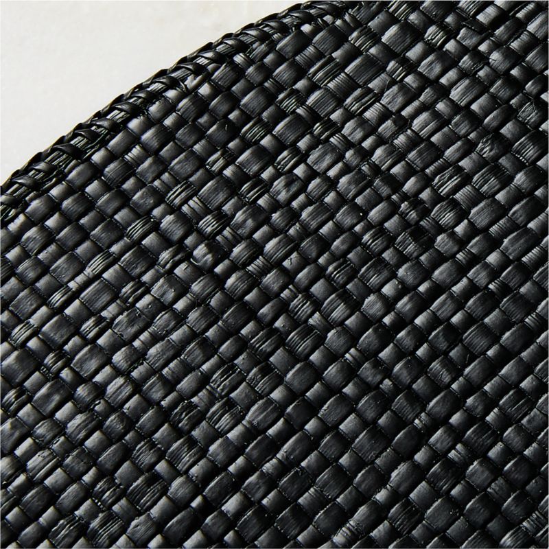 Kanawa Black Woven Round Placemat - image 1 of 3