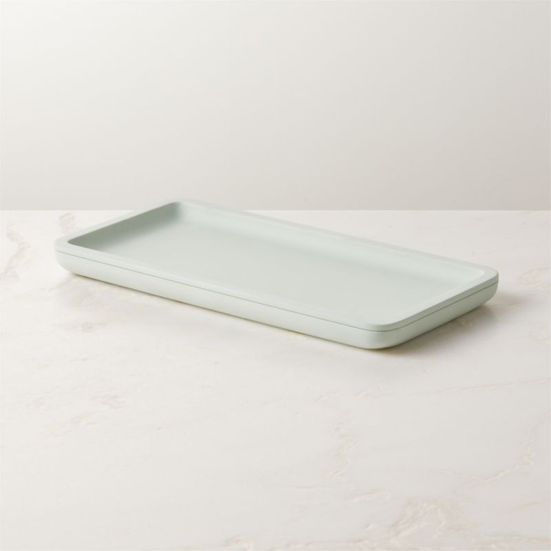 View Kasten Mint Green Vanity Tray details