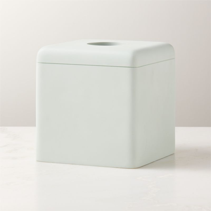 Kasten Aqua Blue Tissue Box Cover + Reviews