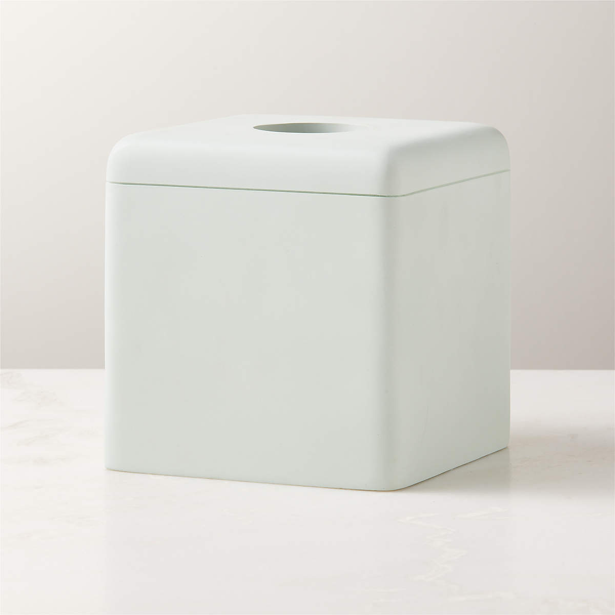 Kasten Aqua Blue Tissue Box Cover + Reviews CB2 Canada