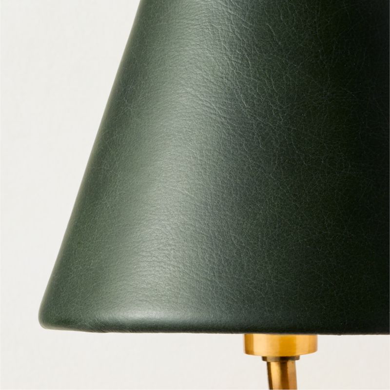 Katya Green Leather Articulating Wall Sconce - image 2 of 5