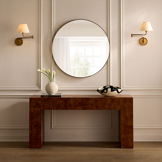 Infinity Brass Round Wall Mirror 36"