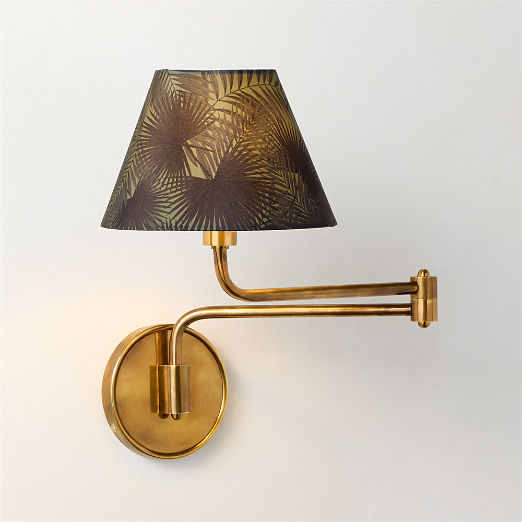 Katya Palm Print Articulating Wall Sconce