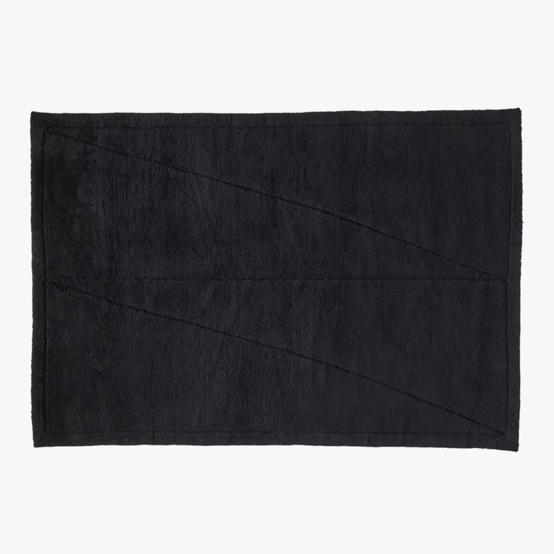 Kayamb HandKnotted Black New Zealand Wool Area Rug 6'x9' CB2 Canada