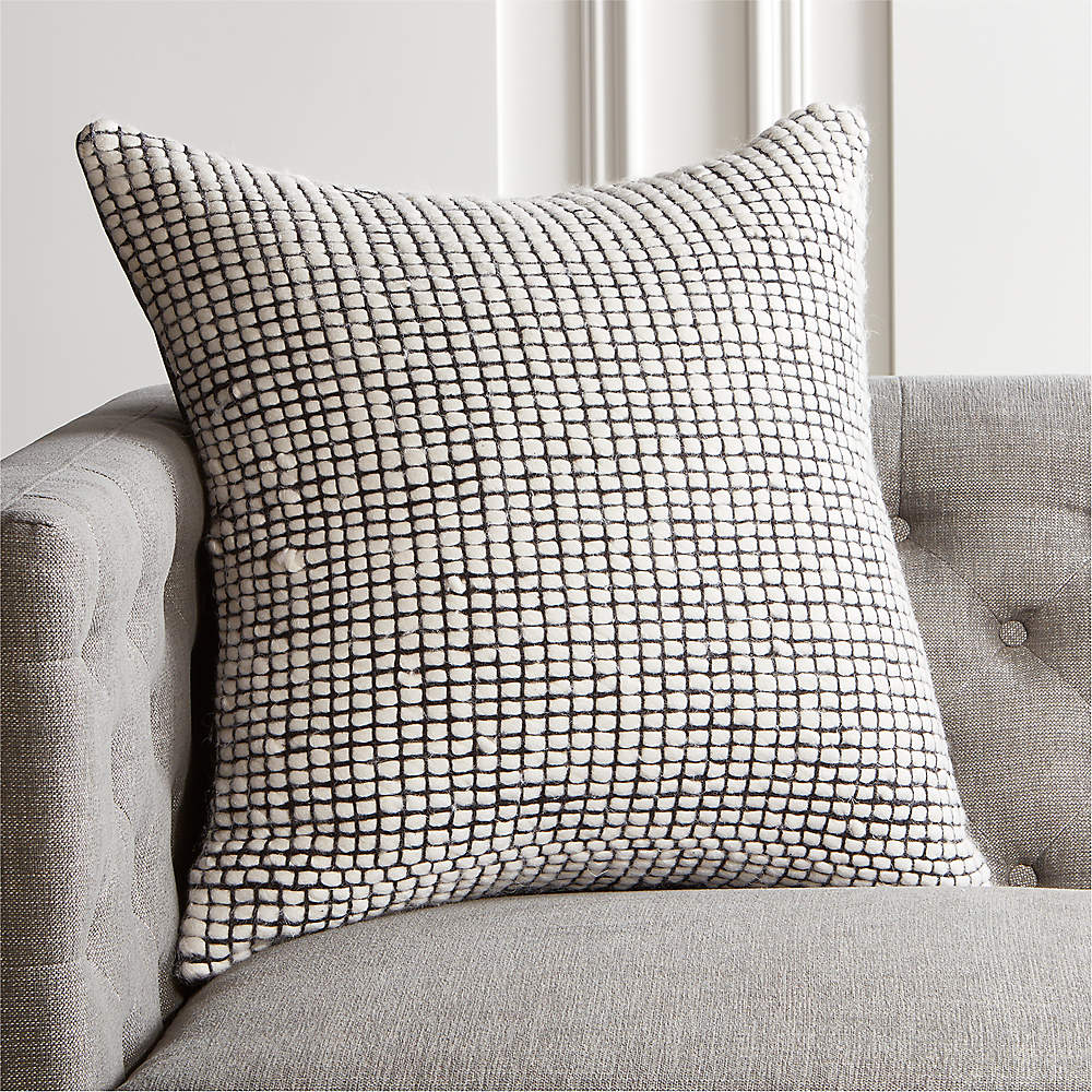 Gray and deals white throw pillows