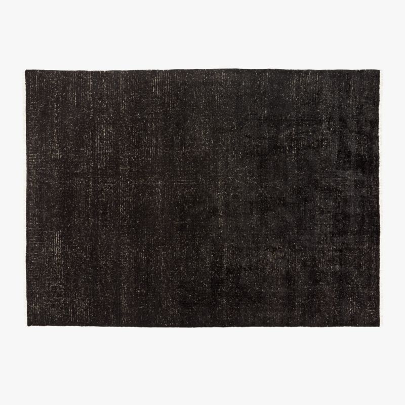 Keen Hand-Knotted Black Viscose Area Rug 10'x14' - image 0 of 9