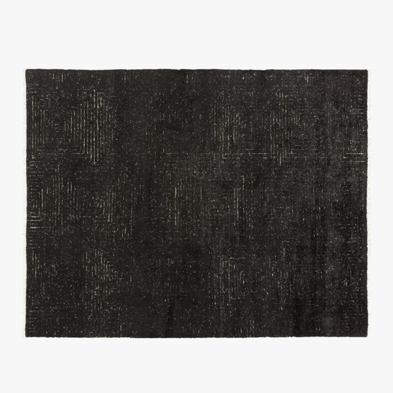 Keen Hand-Knotted Viscose Black Area Rug 8'x10' - image 0 of 9