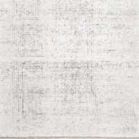 Keen Hand-Knotted White Viscose Rug Swatch 12"x12"