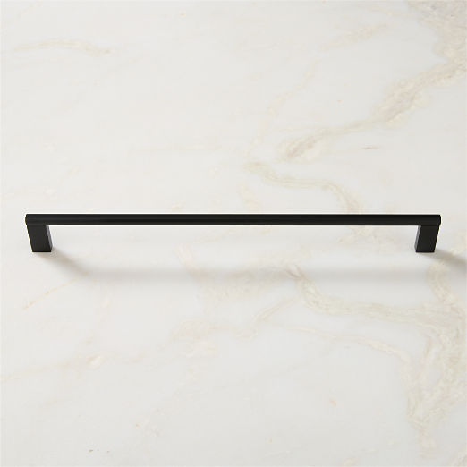 Kela Matte Black Metal Cabinet Handle 12"