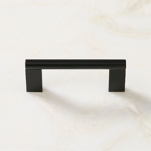 Kela Matte Black Metal Cabinet Handle 3"