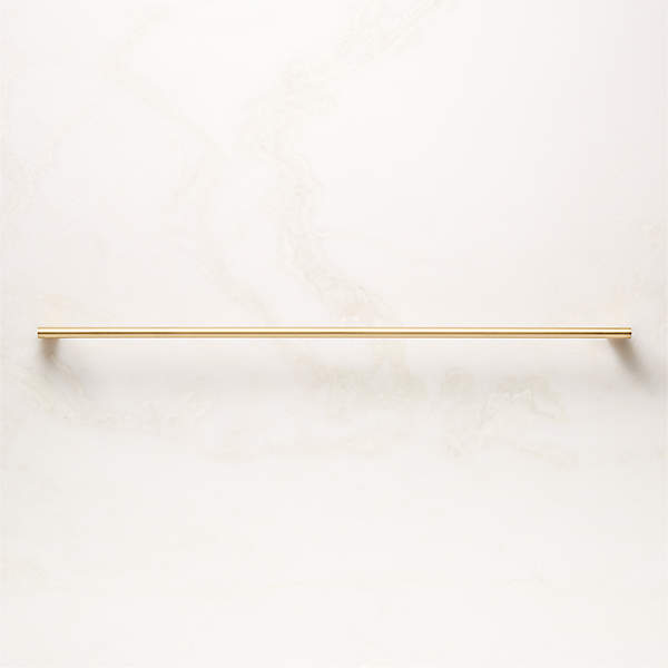 Curveaux Scored Brushed Brass Cabinet Handle 4'' + Reviews