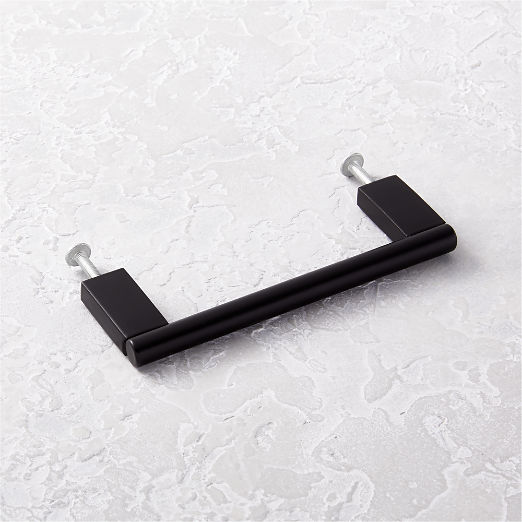 Kela Matte Black Metal Cabinet Handle 4"