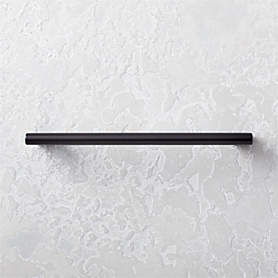 Slotted Screw Matte Black Towel Bars, CB2