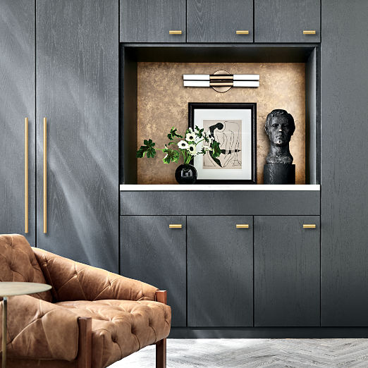 Kela Brushed Brass Cabinet Handles