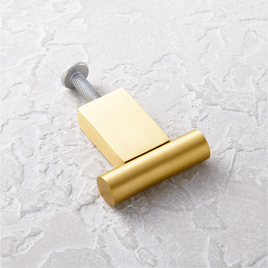 Kela Brushed Brass Cabinet Knob 1.22"