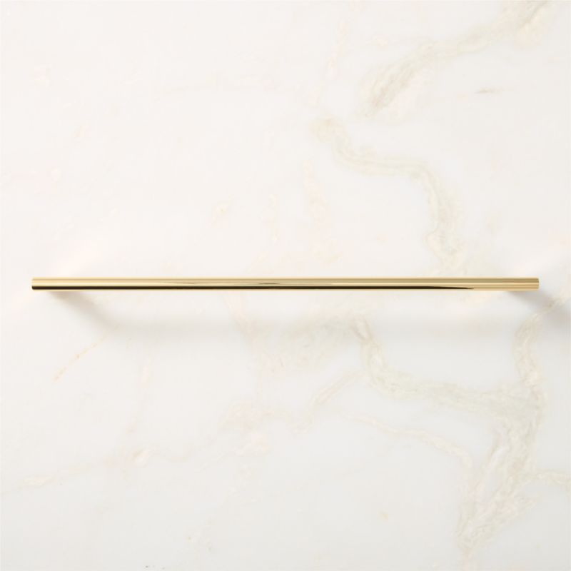 Kela Unlacquered Brass Cabinet Handle 12" - image 1 of 6