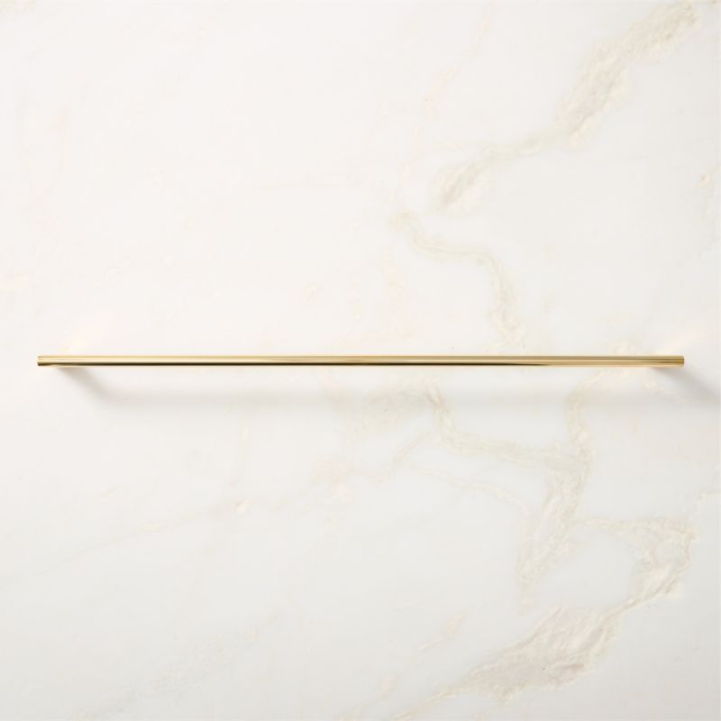 Kela Unlacquered Brass Cabinet Handle 18'' - image 1 of 6