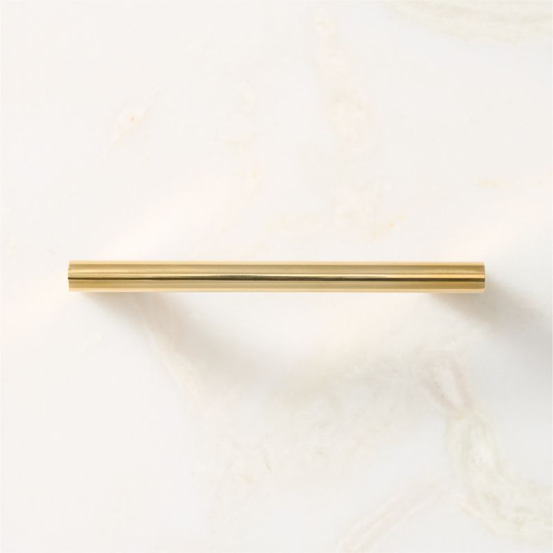 Kela Unlacquered Brass Cabinet Handle 4" - image 1 of 6