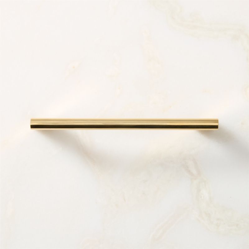Kela Unlacquered Brass Cabinet Handle 5" - image 1 of 6