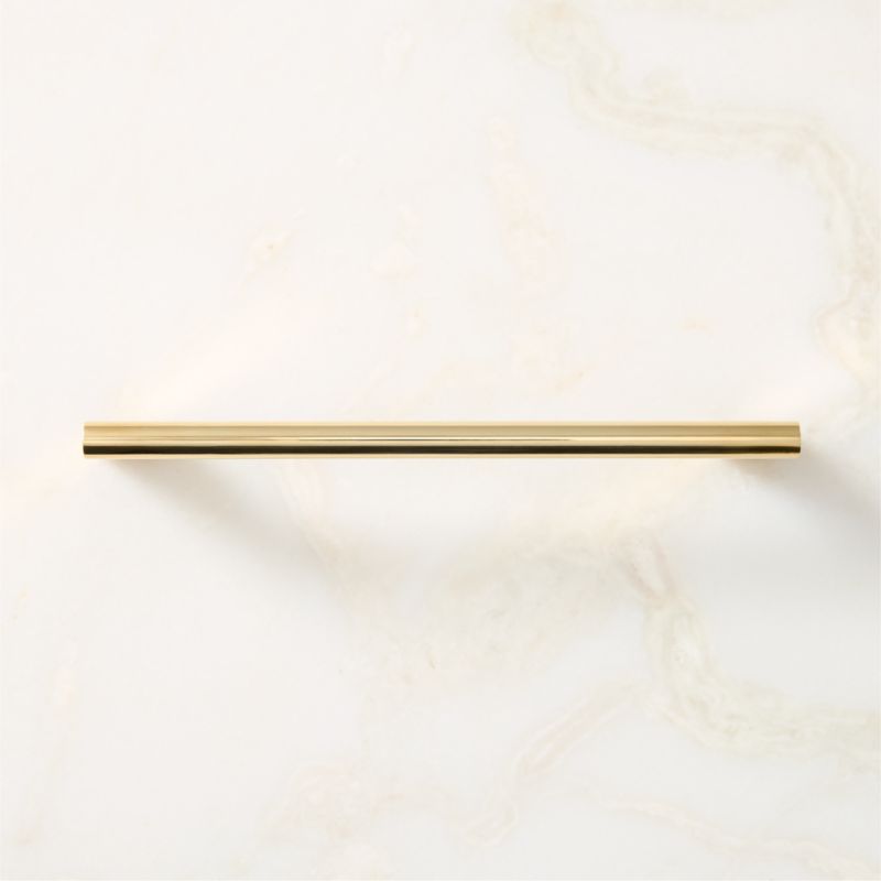 Kela Unlacquered Brass Cabinet Handle  6" - image 1 of 6