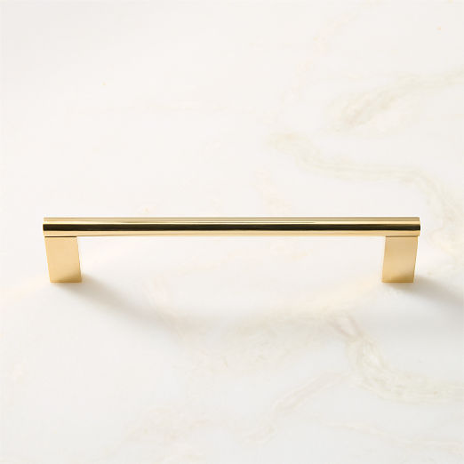 Kela Unlacquered Brass Cabinet Handles
